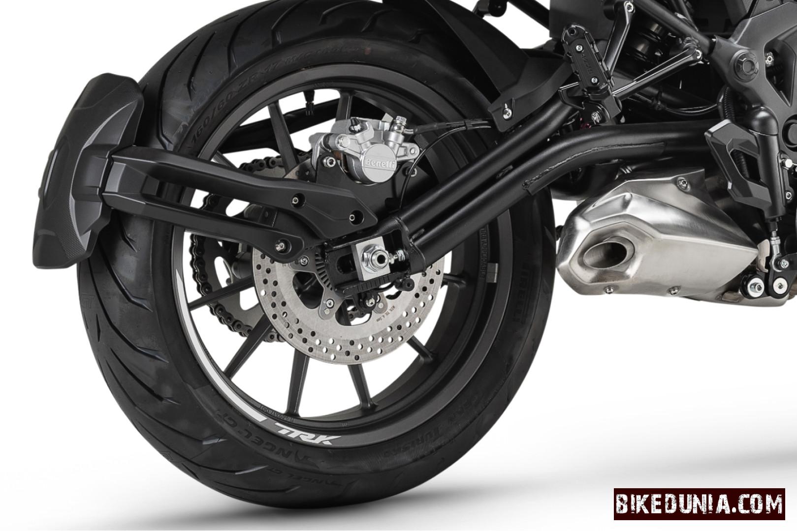 Benelli TRK 502 - Rear Wheel and Stylish Exhaust