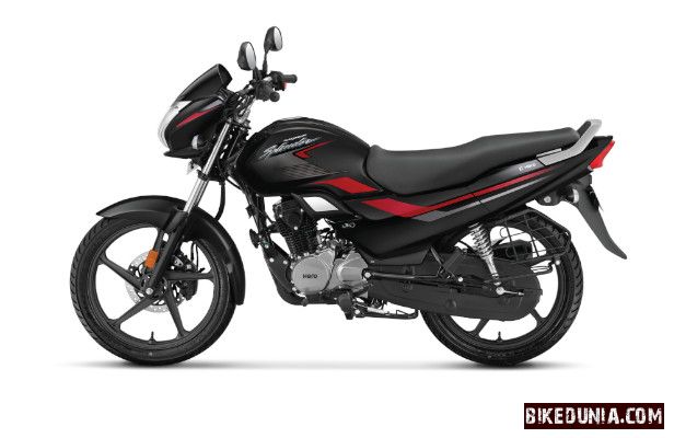 Hero Super Splendor - Black - Sports Red