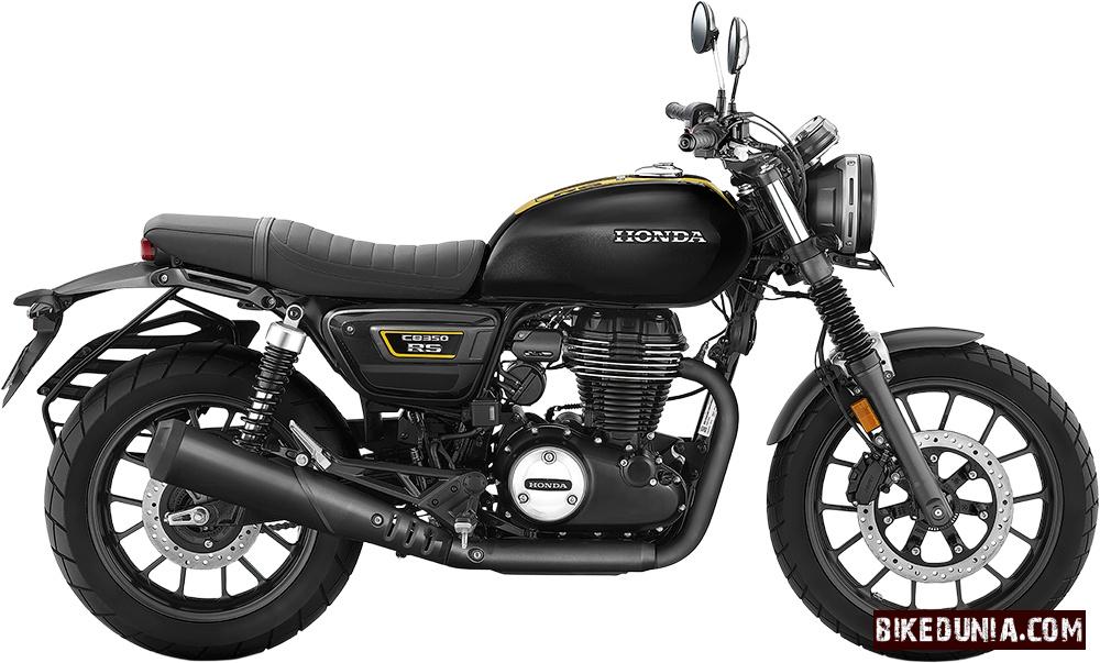 Honda CB350RS DLX Pro 2025 - Pearl Igneous Black Yellow