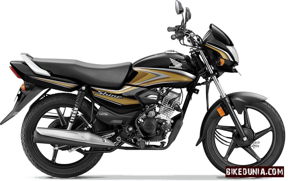 Honda Shine 100 - Black With Gold