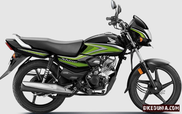 Honda Shine 100 - Black With Green