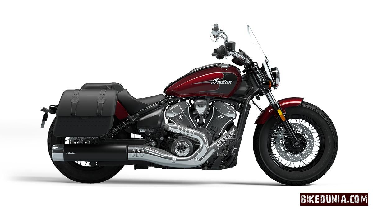 Indian Super Scout - Maroon Metallic with Graphics