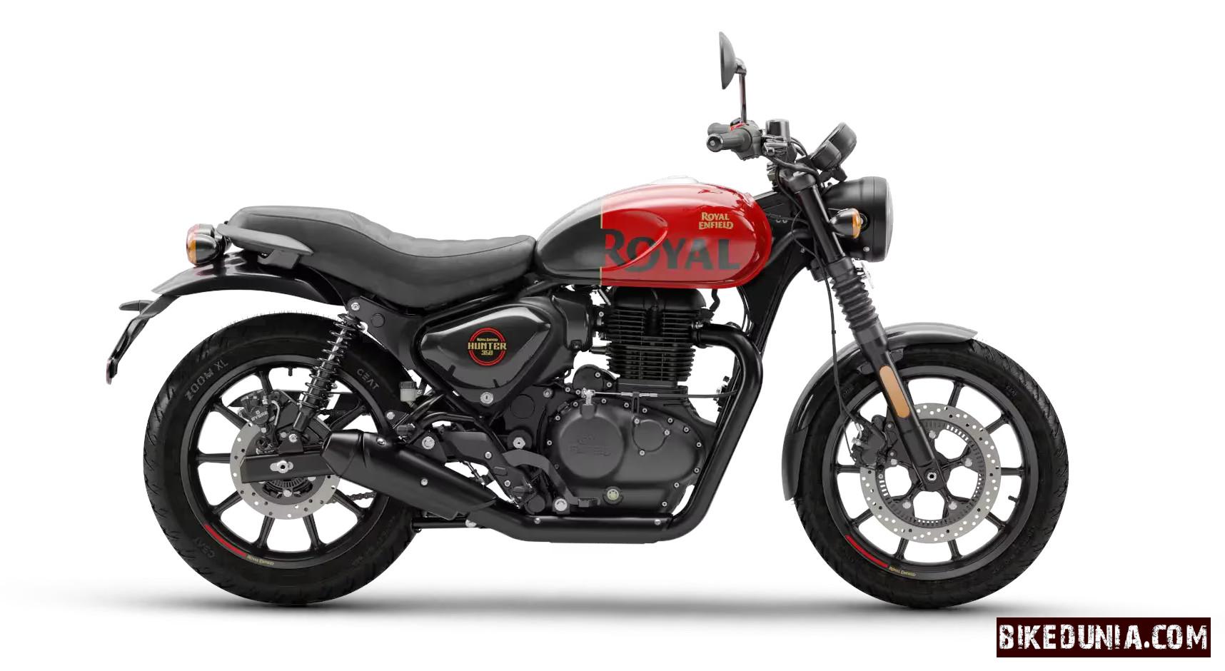 Royal Enfield Hunter 350 - Rebel Red