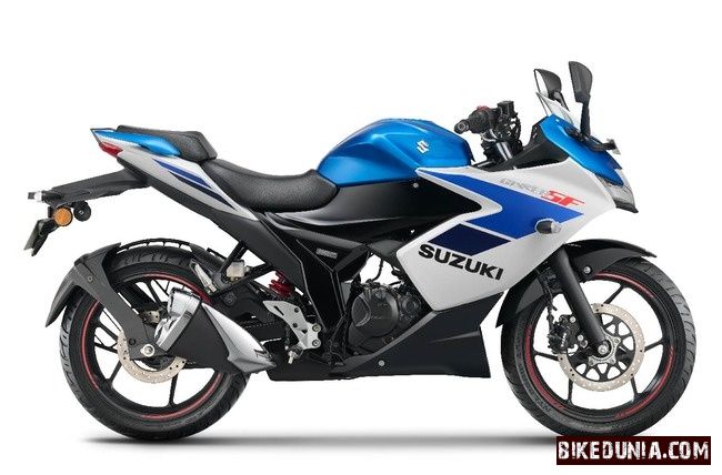 Suzuki Gixxer SF 2025 - Met. Triton Blue/Pearl Glacier White