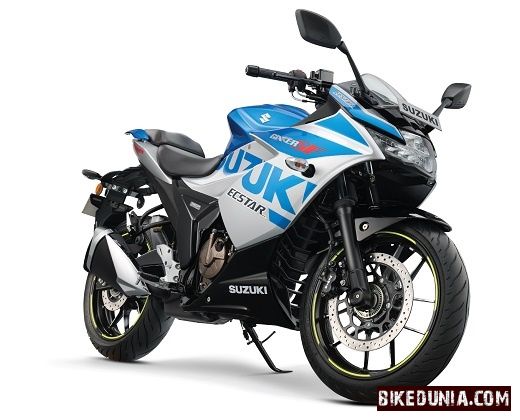 Suzuki Gixxer SF 250 - Metallic Sonic Silver/ Metallic Triton Blue